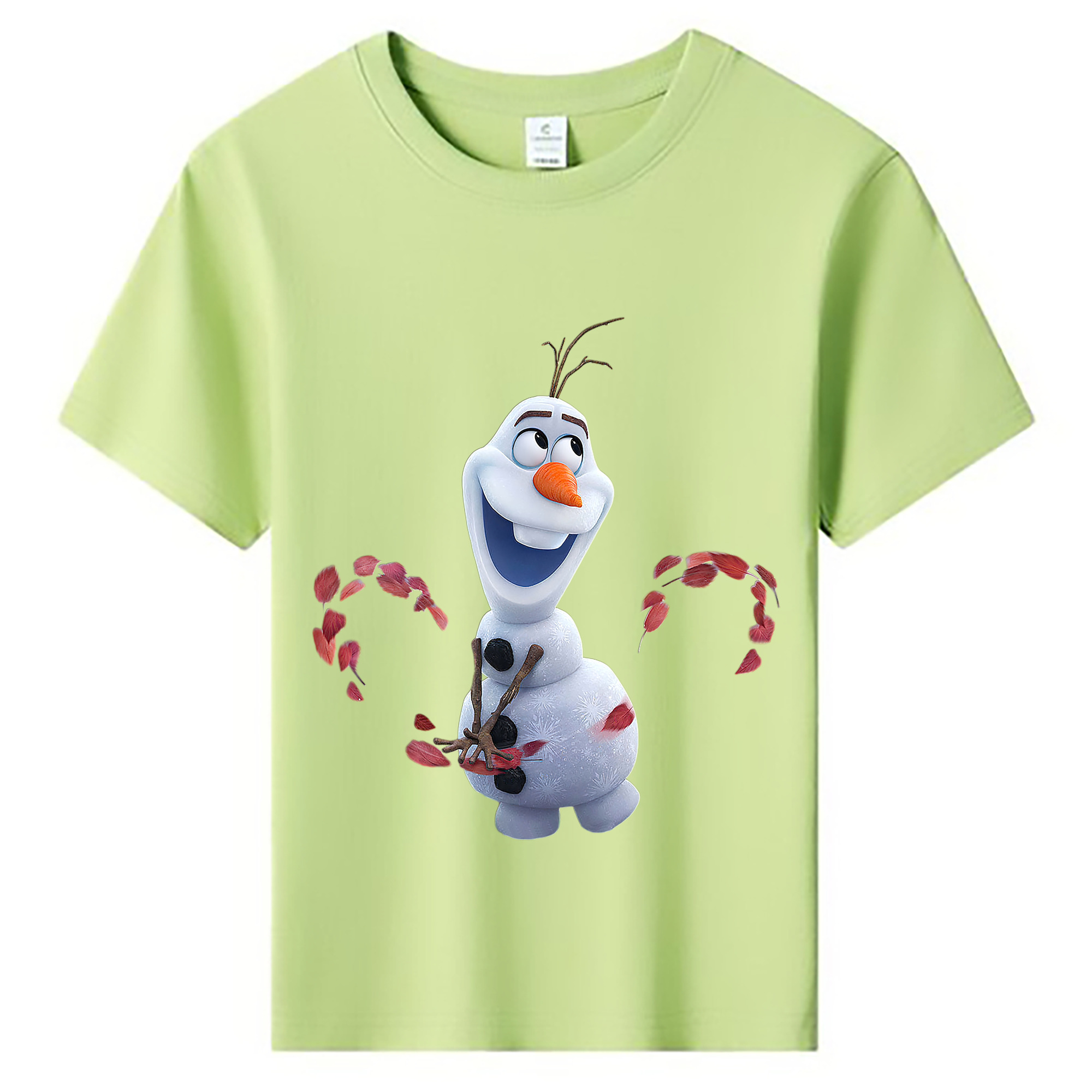 （画像用） アナと雪の女王 アンナ エルサ Frozen Anna Elsa 綿100％キッズTシャツ（フロントプリント）